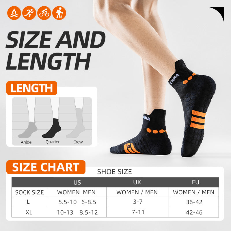 MQAMEX Elite Calcetines de Running Ultraligeros - Calcetines de Media Caña