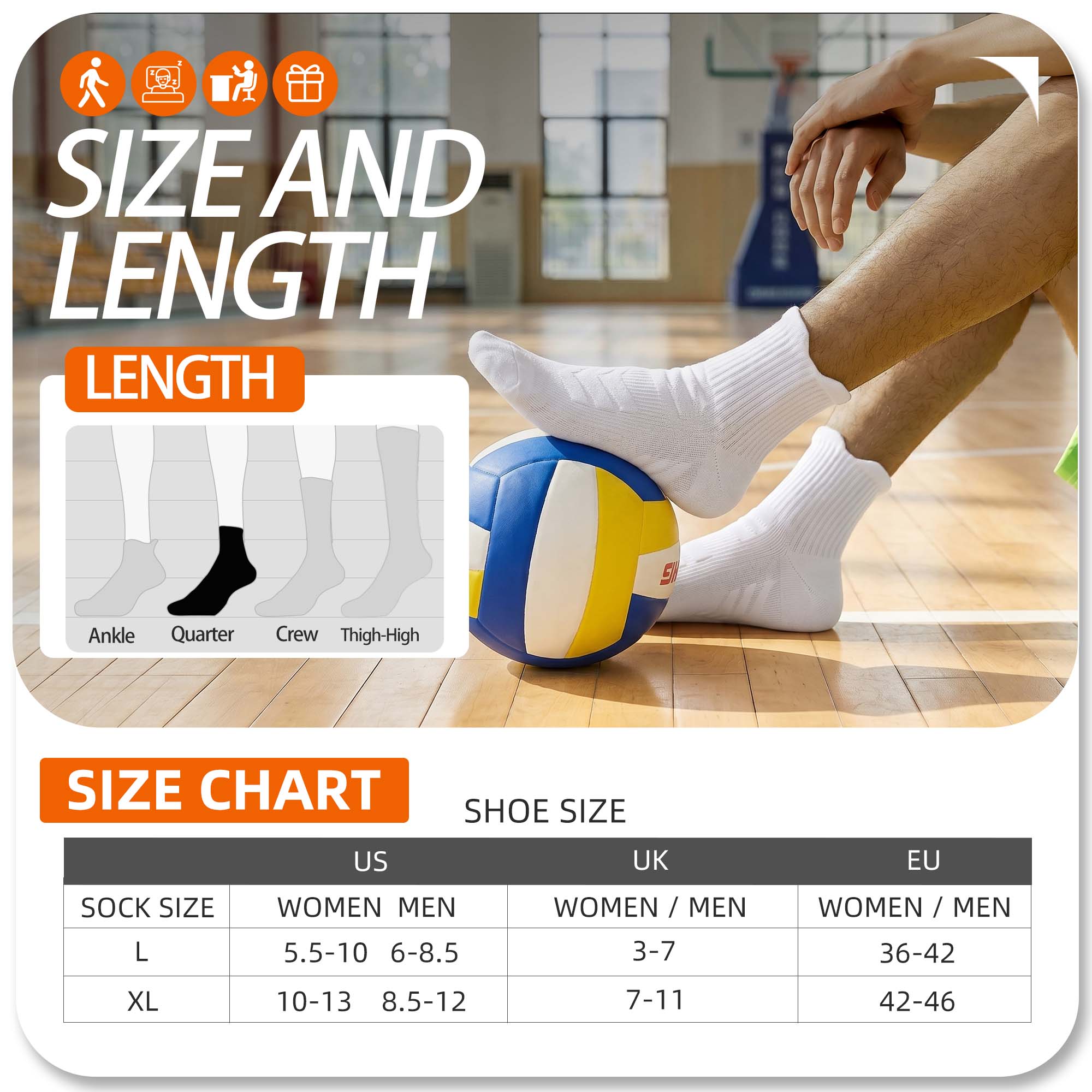 MQAMEX Elite Ultra Light Calcetines de Tenis + Pickleball-Calcetines Mini Crew