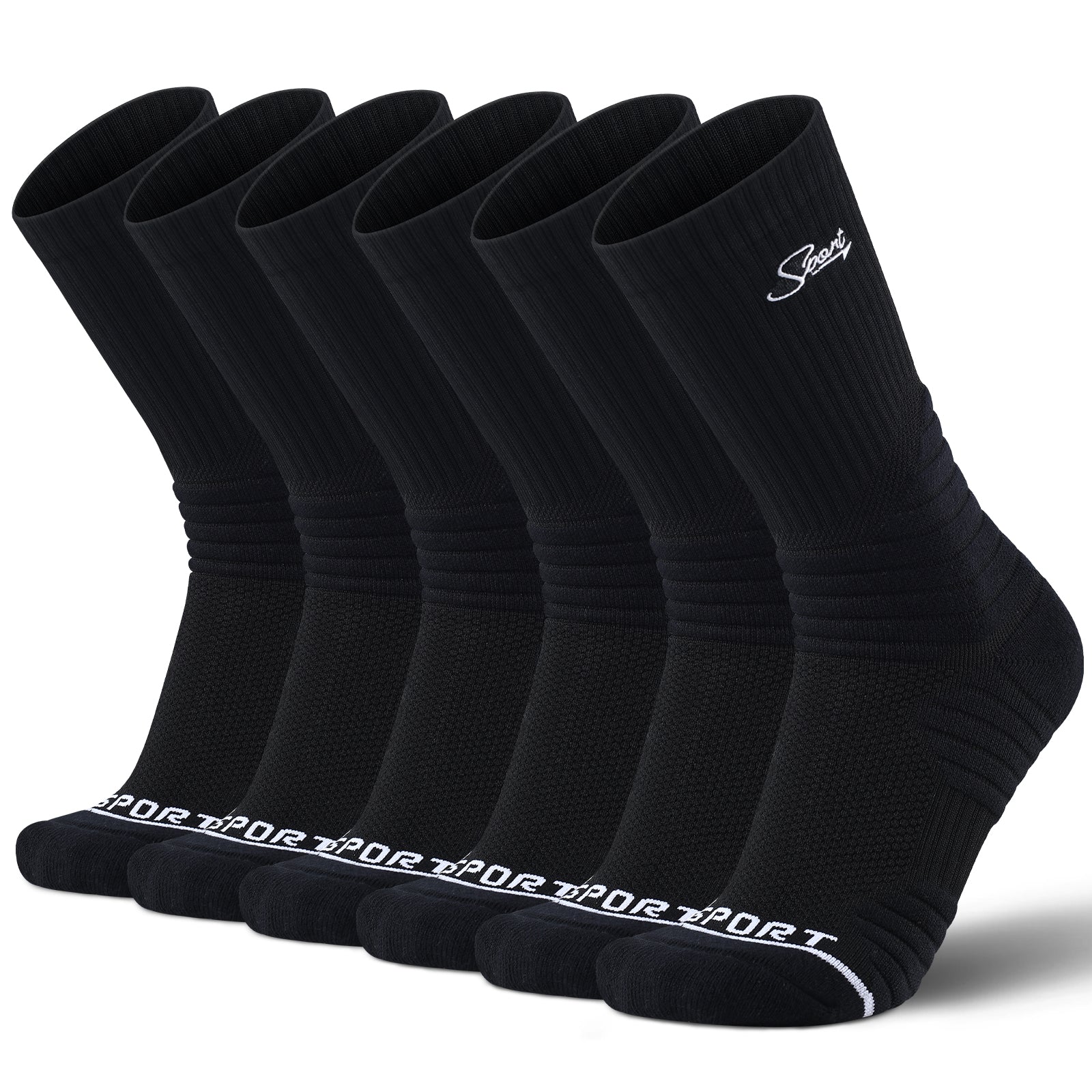 MQAMEX Elite Ultra Light Running Socks-Crew Socks