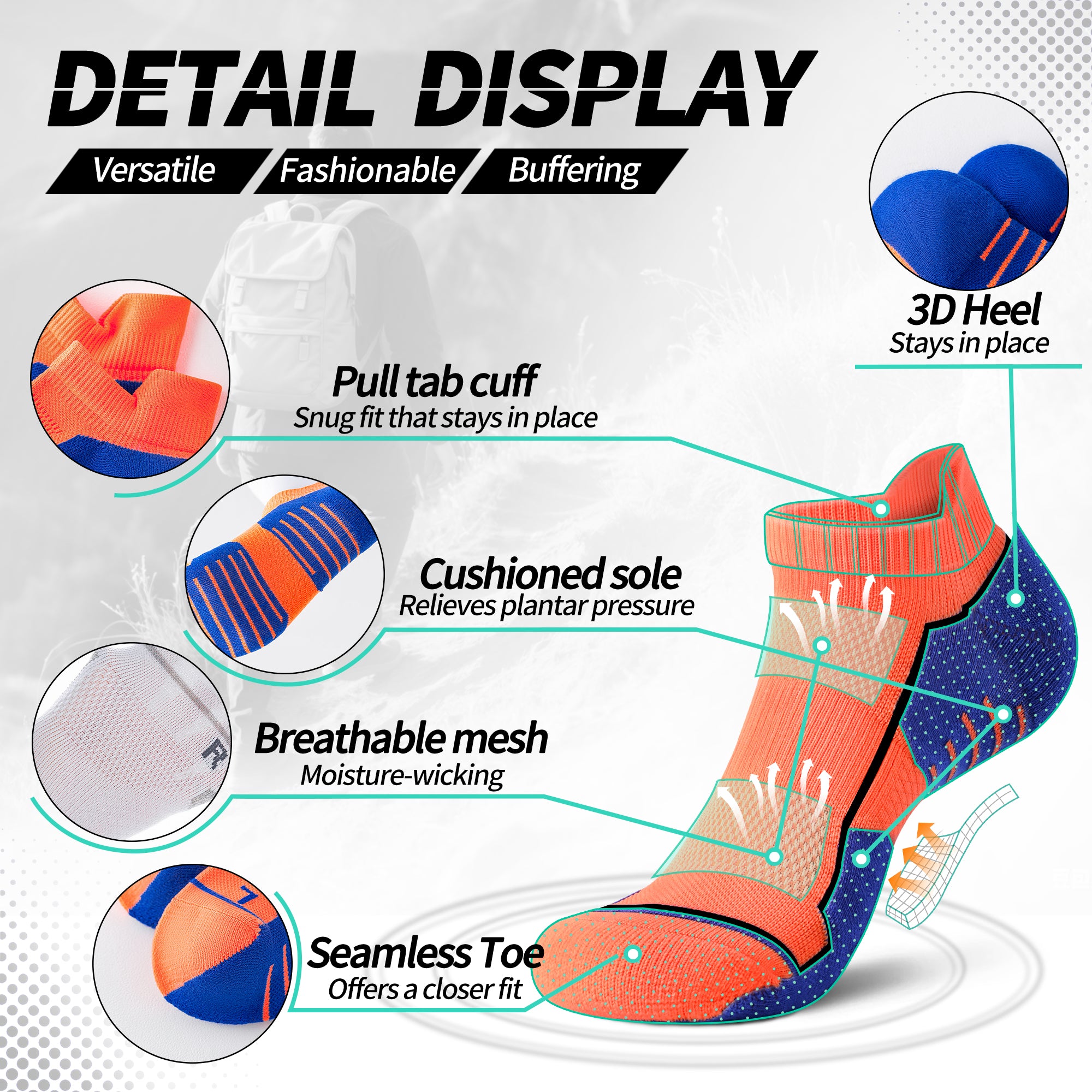 Calcetines de running ultraligeros MQAMEX Elite - Calcetines tobilleros
