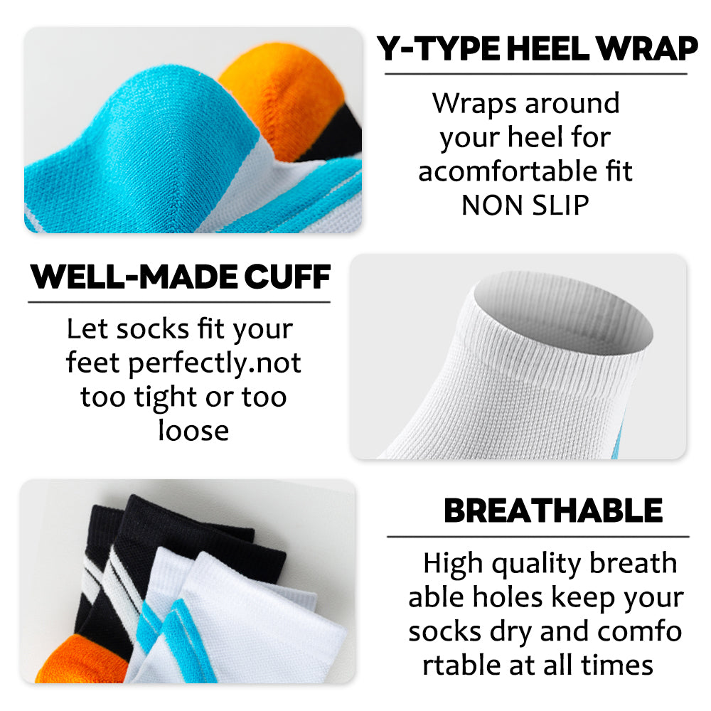MQAMEX Elite Ultra Light Running Socks-Calcetines hasta media pantorrilla
