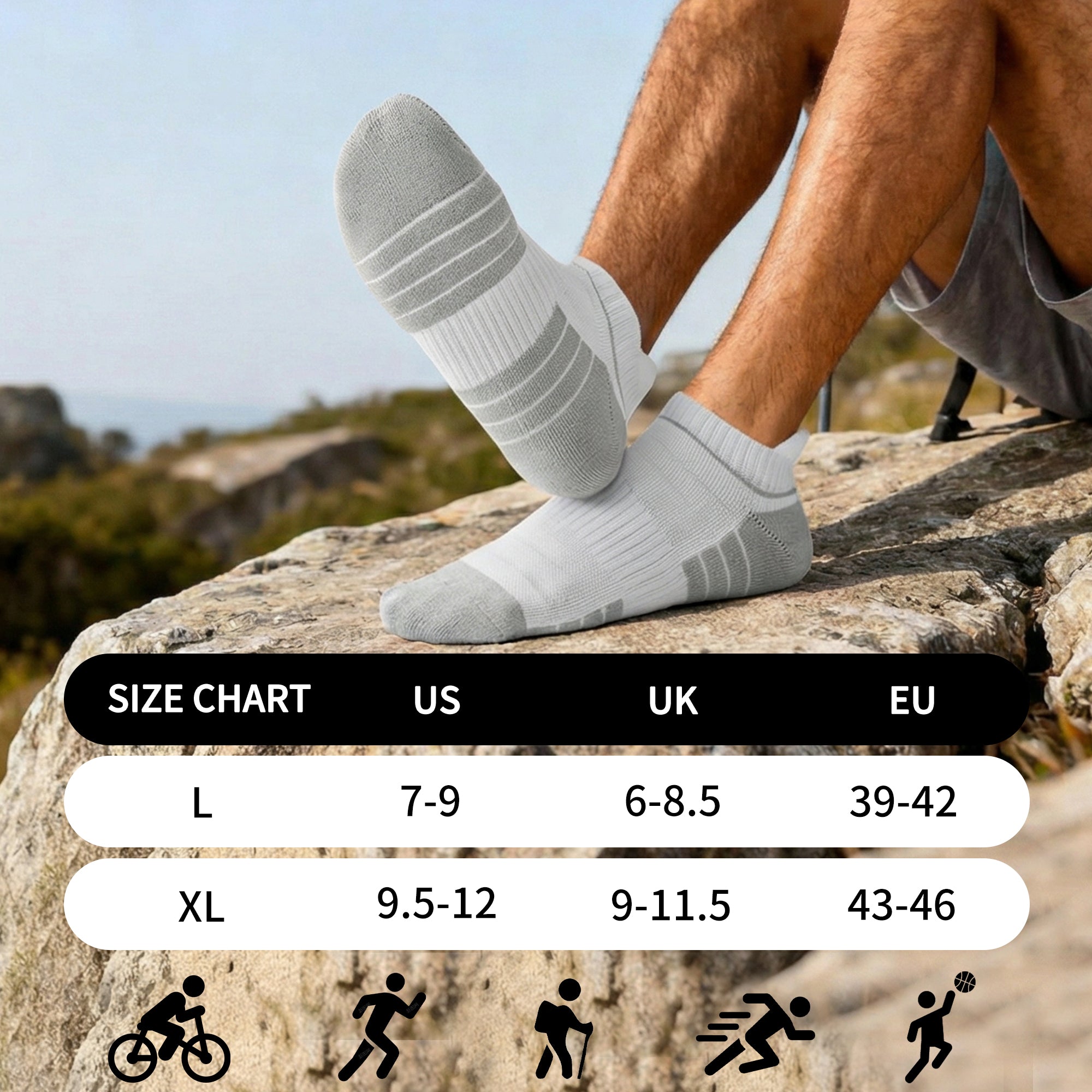 MQAMEX Calcetines de running ultraligeros Elite - Calcetines tobilleros