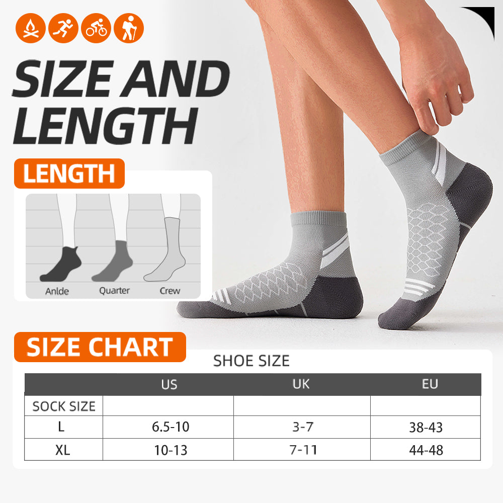 MQAMEX Elite Ultra Light Running Socks-Calcetines hasta media pantorrilla