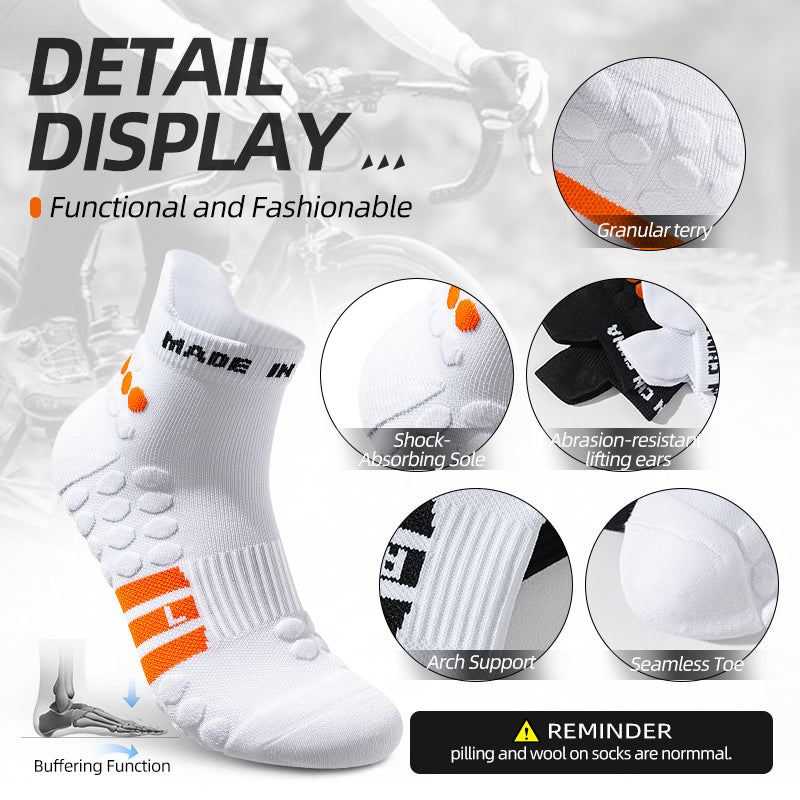 MQAMEX Elite Calcetines de Running Ultraligeros - Calcetines de Media Caña