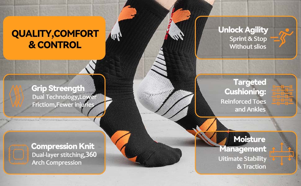 Calcetines cortos MQAMEX Elite Ultra Ligeros de Tenis + Pickleball