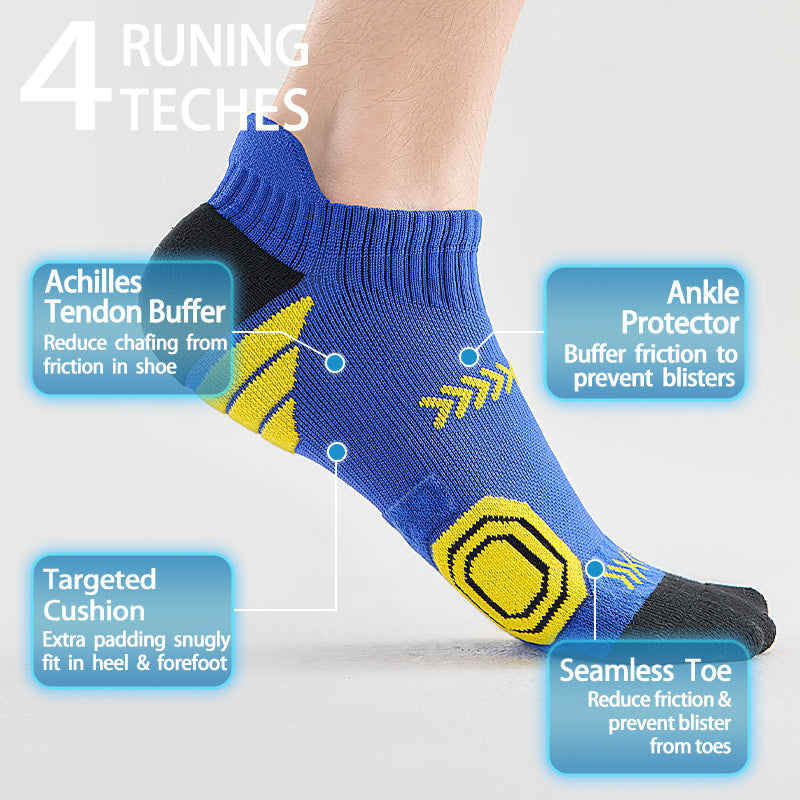 MQAMEX Calcetines de running Elite ultraligeros - Calcetines tobilleros
