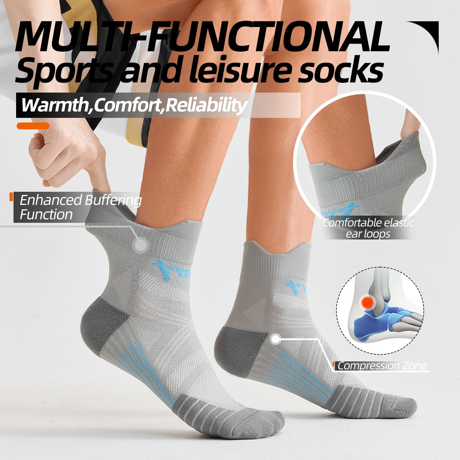 Calcetines de running ultraligeros MQAMEX Elite - Medias pantorrillas
