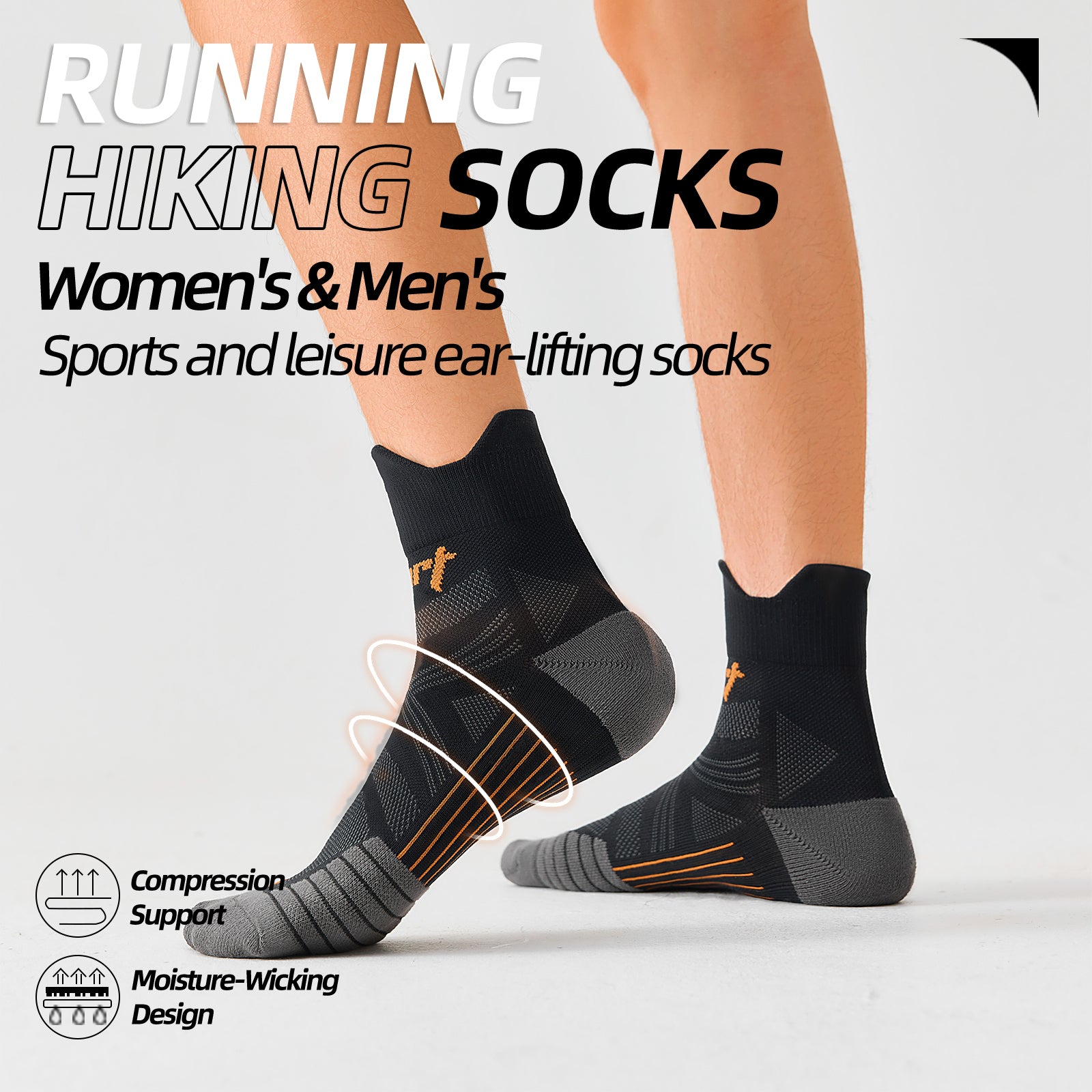 MQAMEX Elite Ultra Light Running Socks-Half Calf Socks