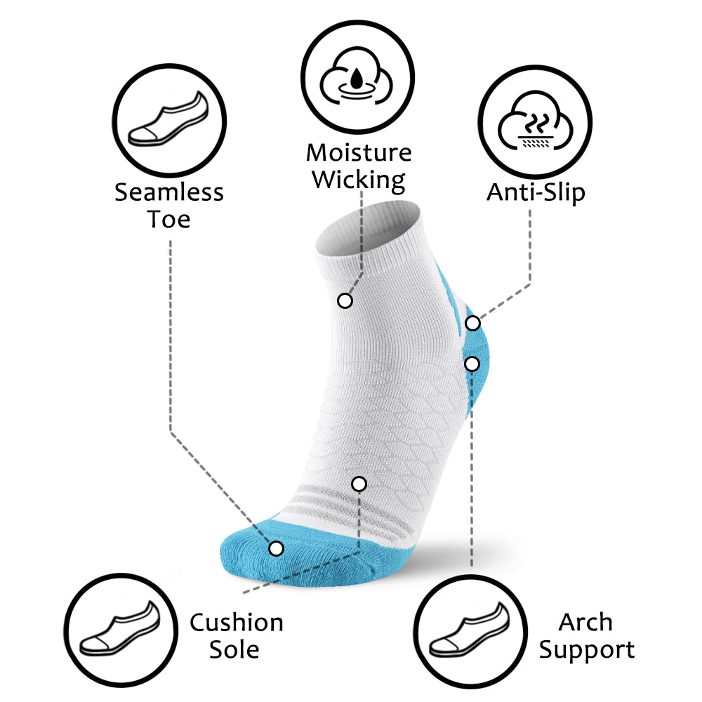 MQAMEX Elite Ultra Light Running Socks-Calcetines hasta media pantorrilla