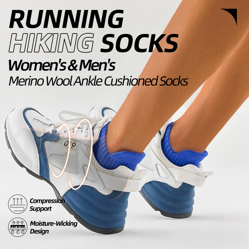 MQAMEX Calcetines de running Elite ultraligeros - Calcetines tobilleros