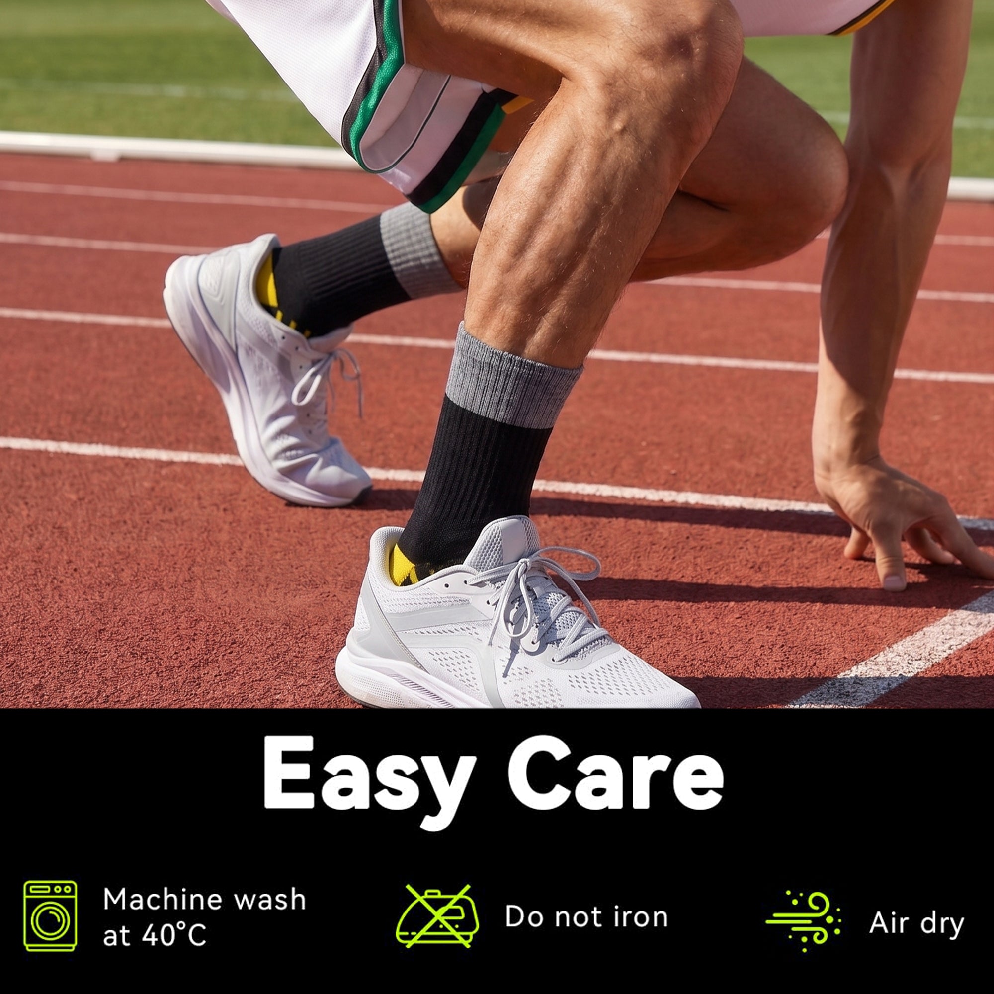 MQAMEX Elite Ultra Light Calcetines de Tenis + Pickleball-Calcetines Mini Crew